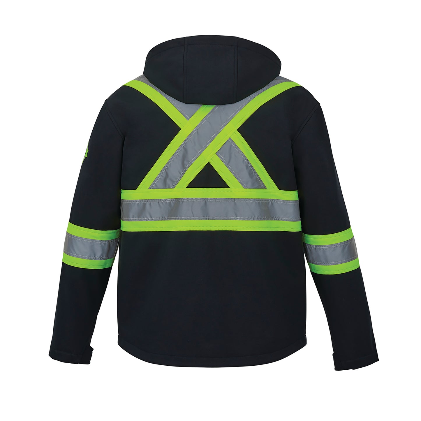 Shield Hi-Vis Softshell Jackets With Detachable Hood
