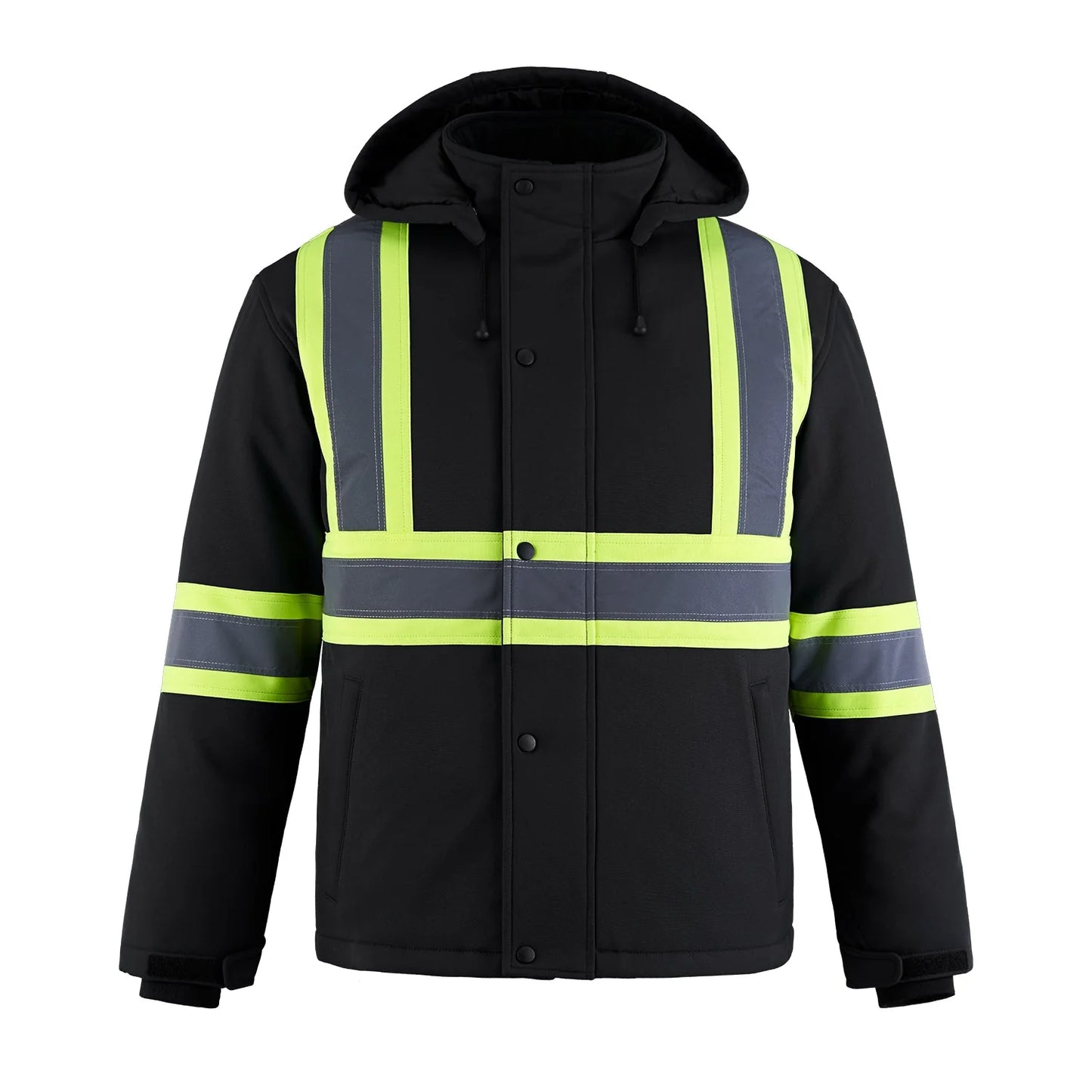 Freightliner Hi-Vis Insulated Softshell Jackets With Detachable Hood