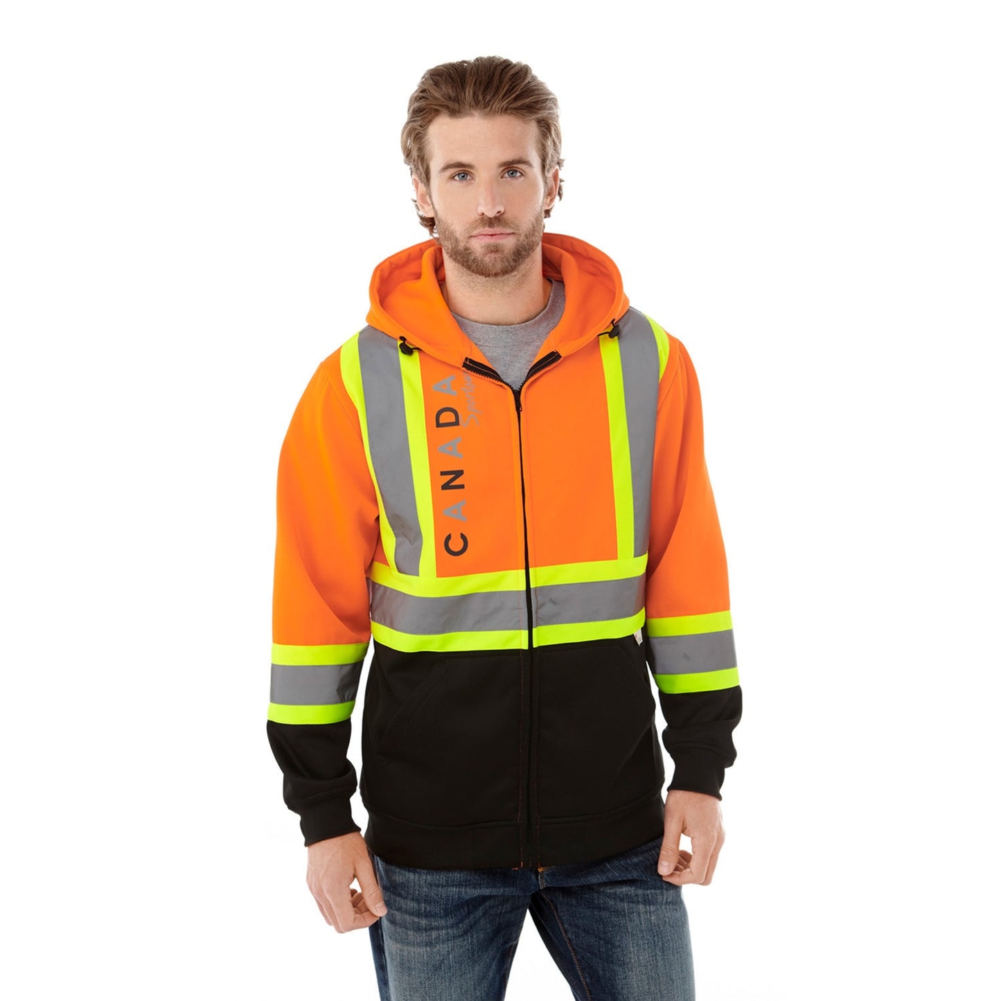 Freedom – Hi-Vis Full Zip Polyester Fleece Hoodie