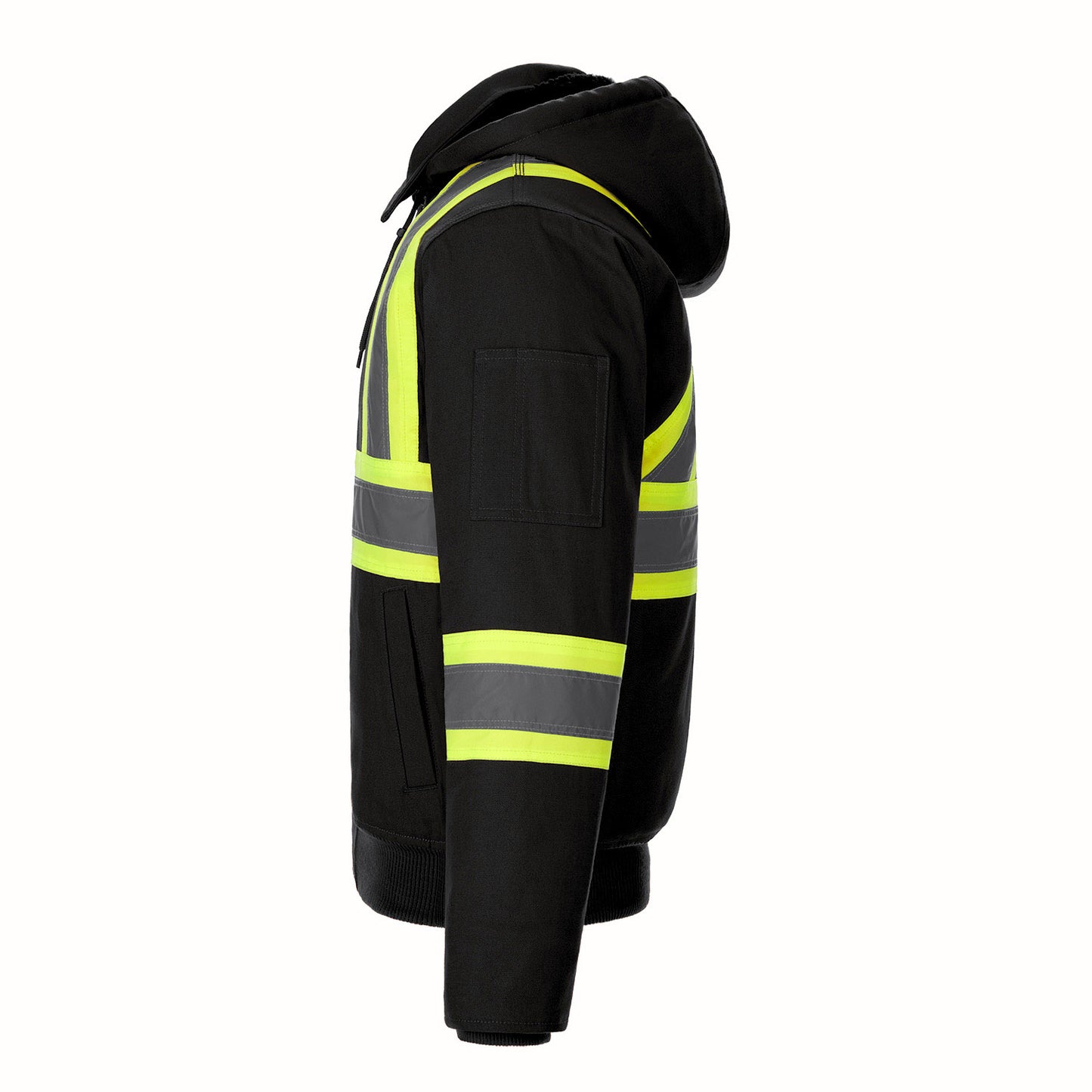International – Hi-Vis Bomber Jacket with Sherpa Lining