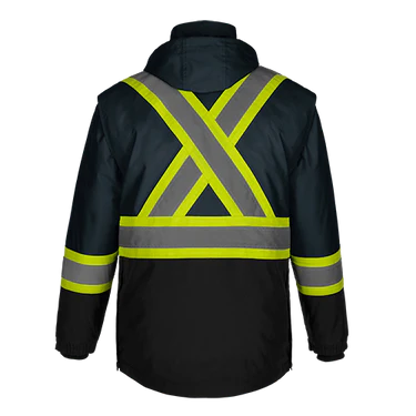 Kenworth Hi-Vis 5 in 1 Parkas With Detachable Hood