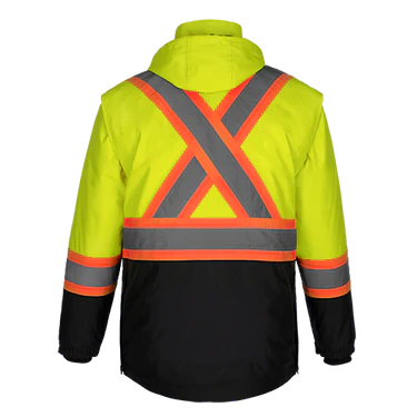 Kenworth Hi-Vis 5 in 1 Parkas With Detachable Hood
