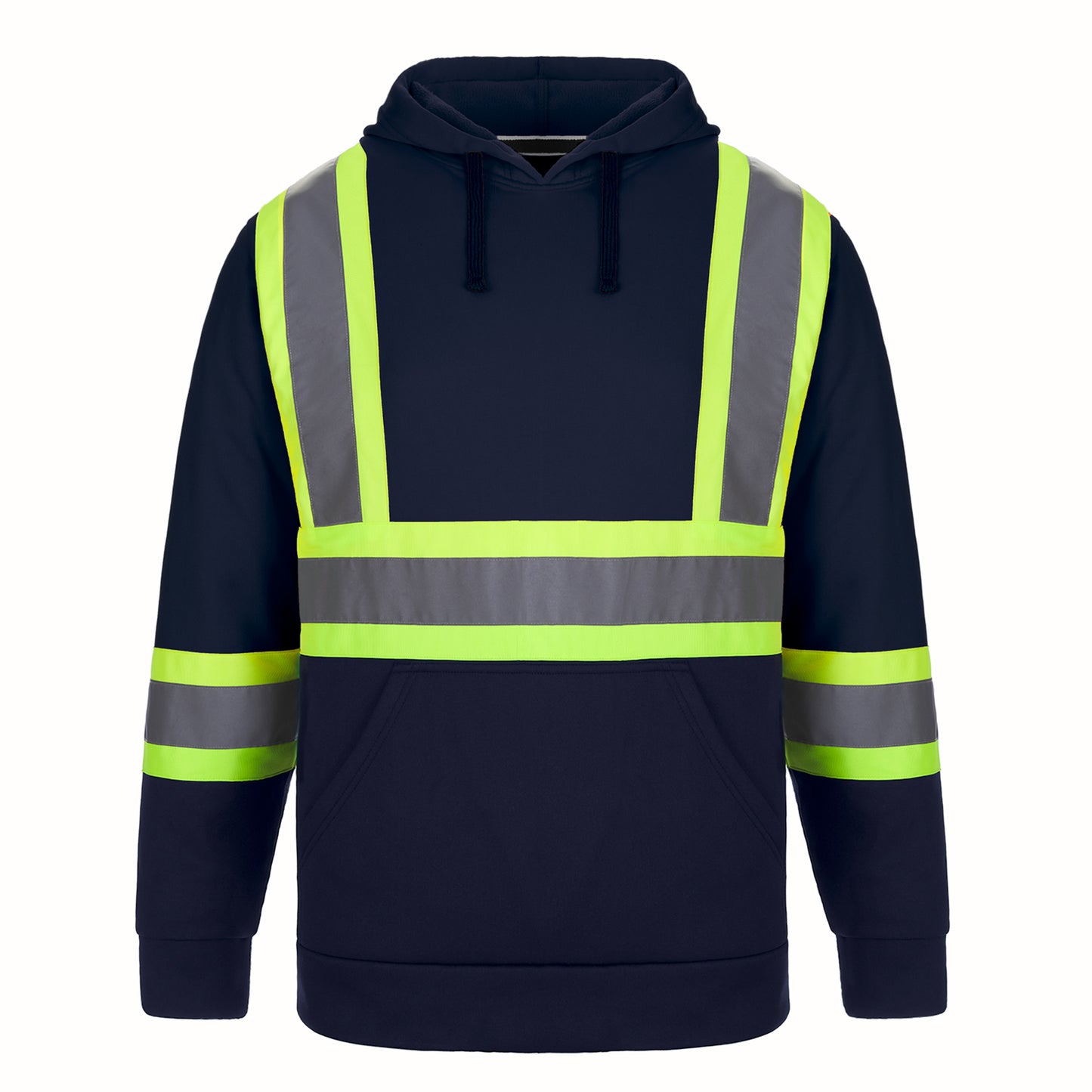 Long Haul Hi-Vis Polyester Fleece Pullover Hoodies