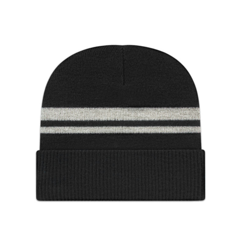 Reflective Knit Toque With Cuff ik59