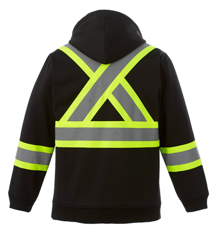 Freedom Hi-Vis Polyester Fleece Full Zip Hooded Sweatshirts