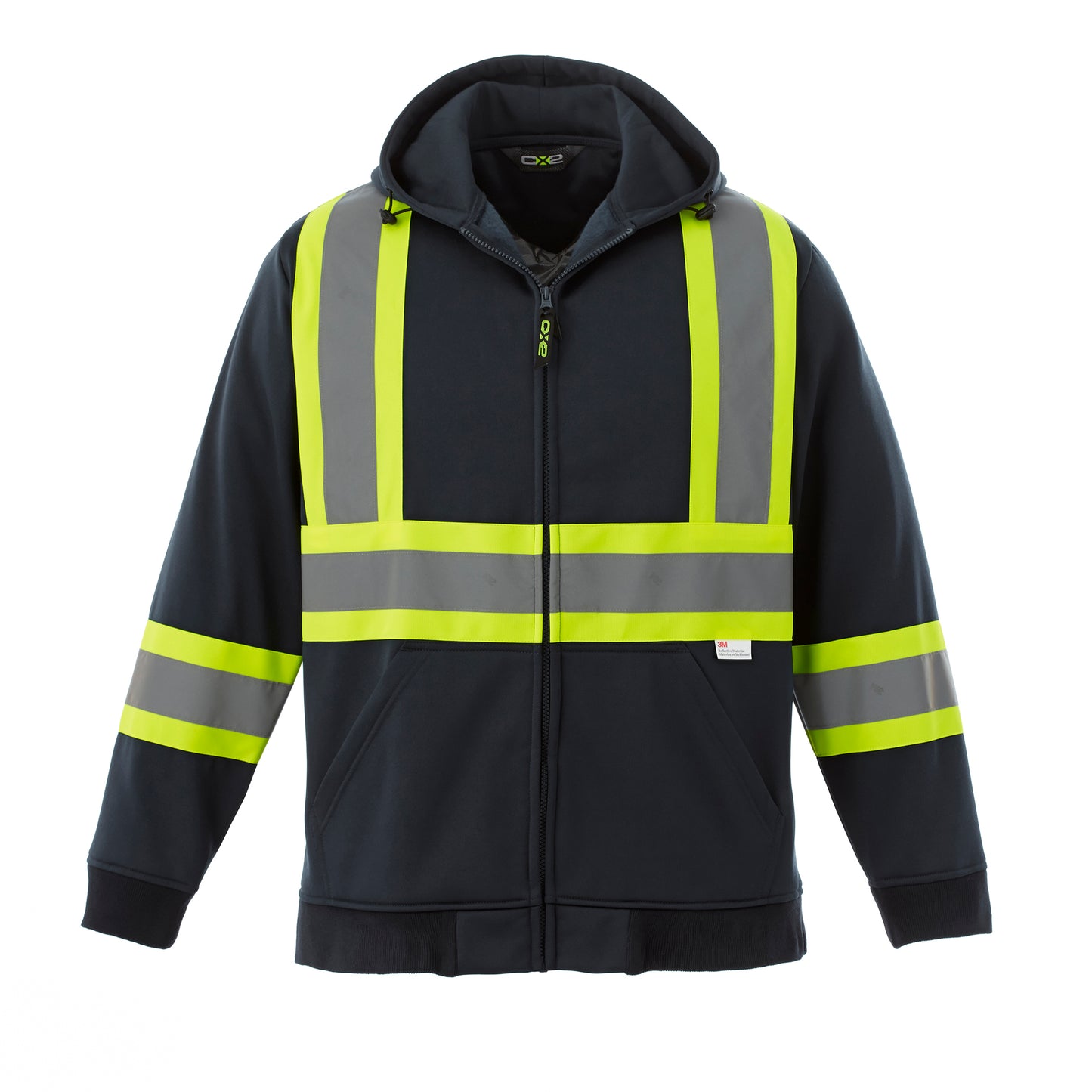 Freedom Hi-Vis Polyester Fleece Full Zip Hooded Sweatshirts