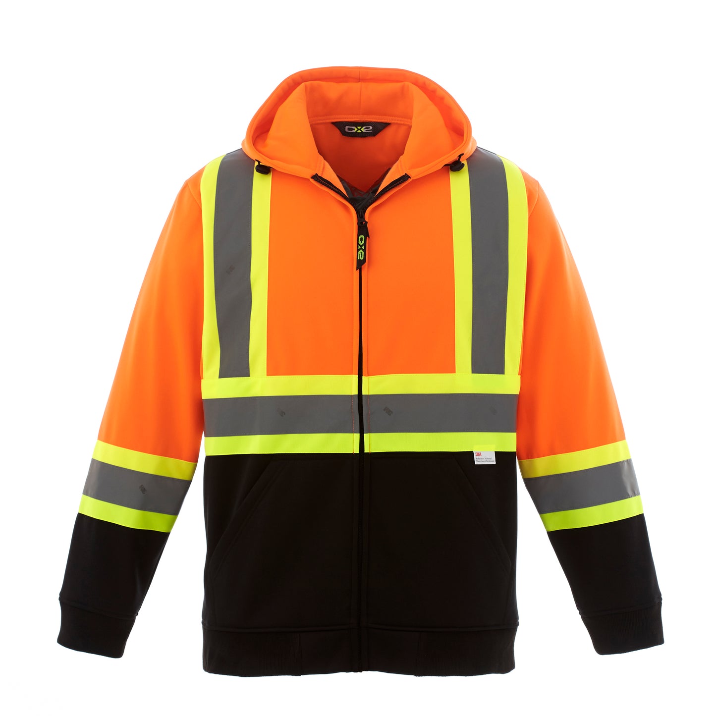 Freedom Hi-Vis Polyester Fleece Full Zip Hooded Sweatshirts