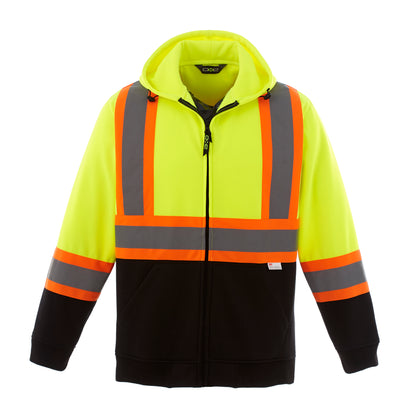 Freedom Hi-Vis Polyester Fleece Full Zip Hooded Sweatshirts