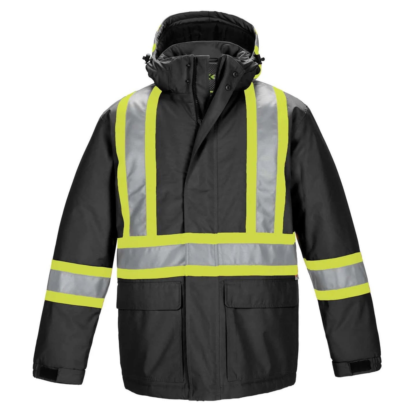 Armour Hi-Vis Insulated Parkas With Detachable Hood