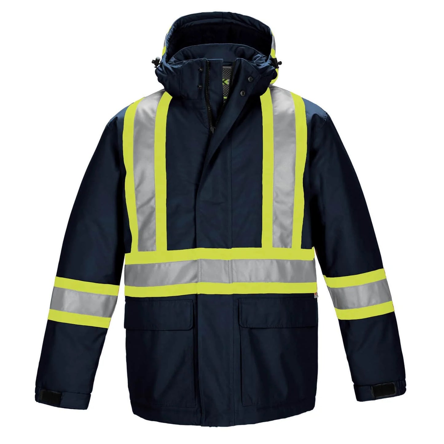 Armour Hi-Vis Insulated Parkas With Detachable Hood