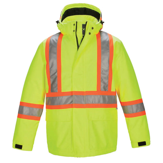 Armour Hi-Vis Insulated Parkas With Detachable Hood