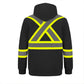 Infinity Hi-Vis Polyester Fleece Full Zip Hooded Sweatshirts With Detachable Hood
