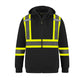 Infinity Hi-Vis Polyester Fleece Full Zip Hooded Sweatshirts With Detachable Hood
