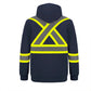 Infinity Hi-Vis Polyester Fleece Full Zip Hooded Sweatshirts With Detachable Hood