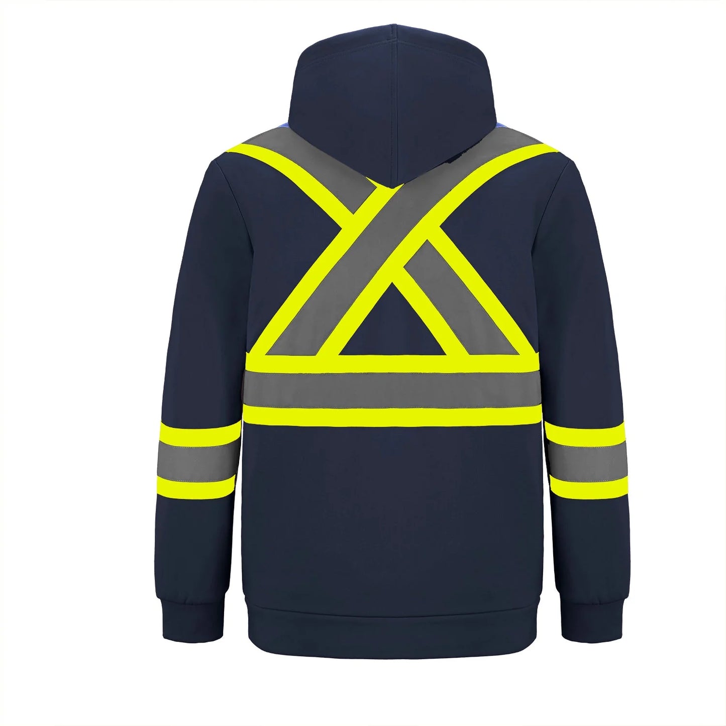 Infinity Hi-Vis Polyester Fleece Full Zip Hooded Sweatshirts With Detachable Hood