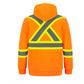 Infinity Hi-Vis Polyester Fleece Full Zip Hooded Sweatshirts With Detachable Hood