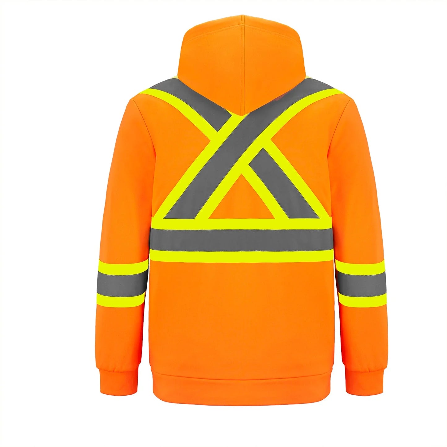 Infinity Hi-Vis Polyester Fleece Full Zip Hooded Sweatshirts With Detachable Hood