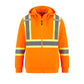 Infinity Hi-Vis Polyester Fleece Full Zip Hooded Sweatshirts With Detachable Hood