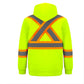 Infinity Hi-Vis Polyester Fleece Full Zip Hooded Sweatshirts With Detachable Hood