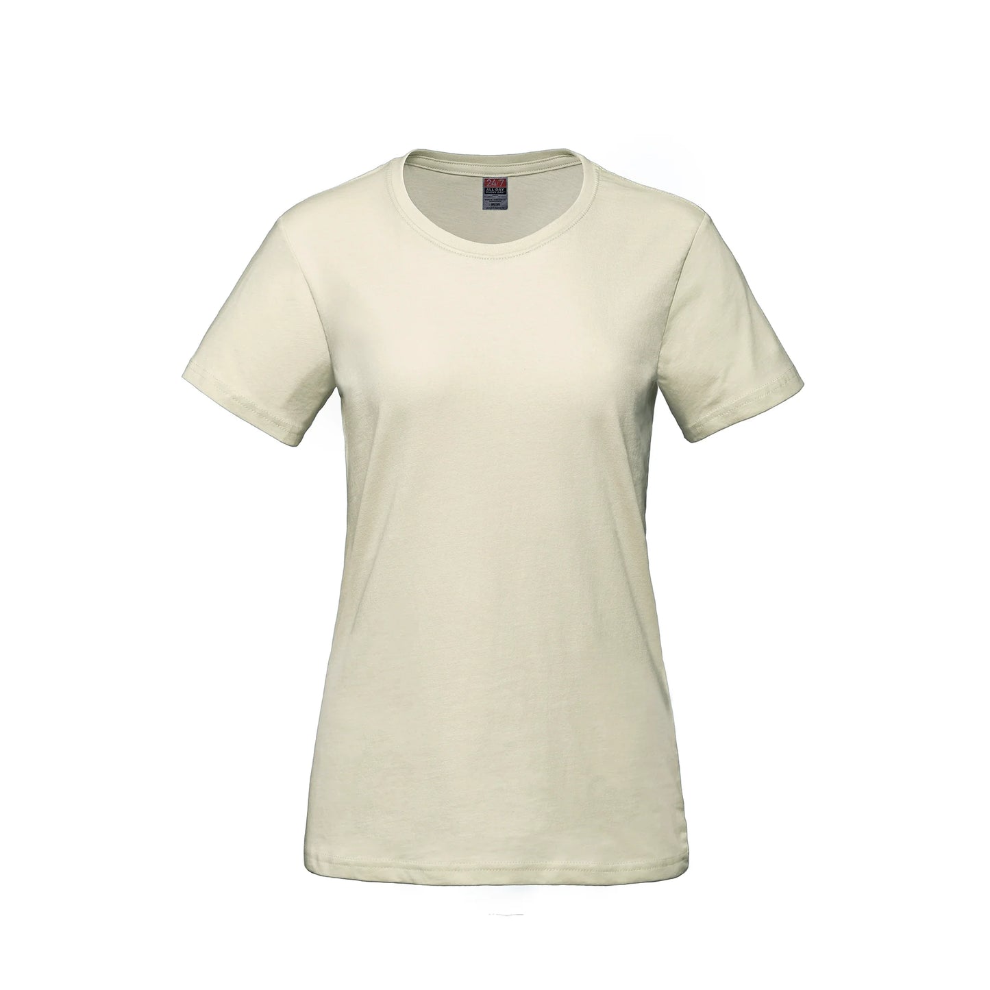 Ladies Ring Spun Combed Cotton Crew Neck T-Shirts
