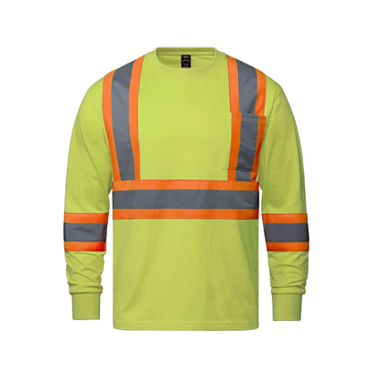 Paramount Hi-Vis Cotton Long Sleeve T-Shirts