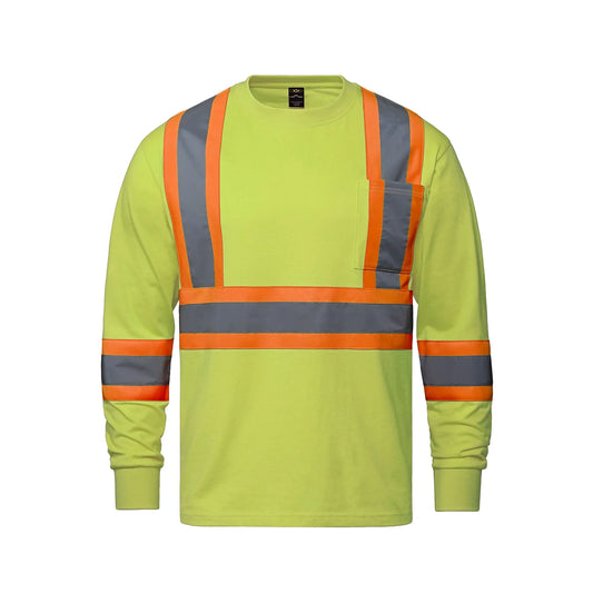 Paramount Hi-Vis Cotton Long Sleeve T-Shirts