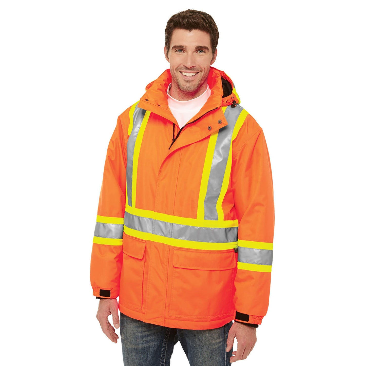 Armour – Hi-Vis Insulated Polyester Canvas Workwear Parka