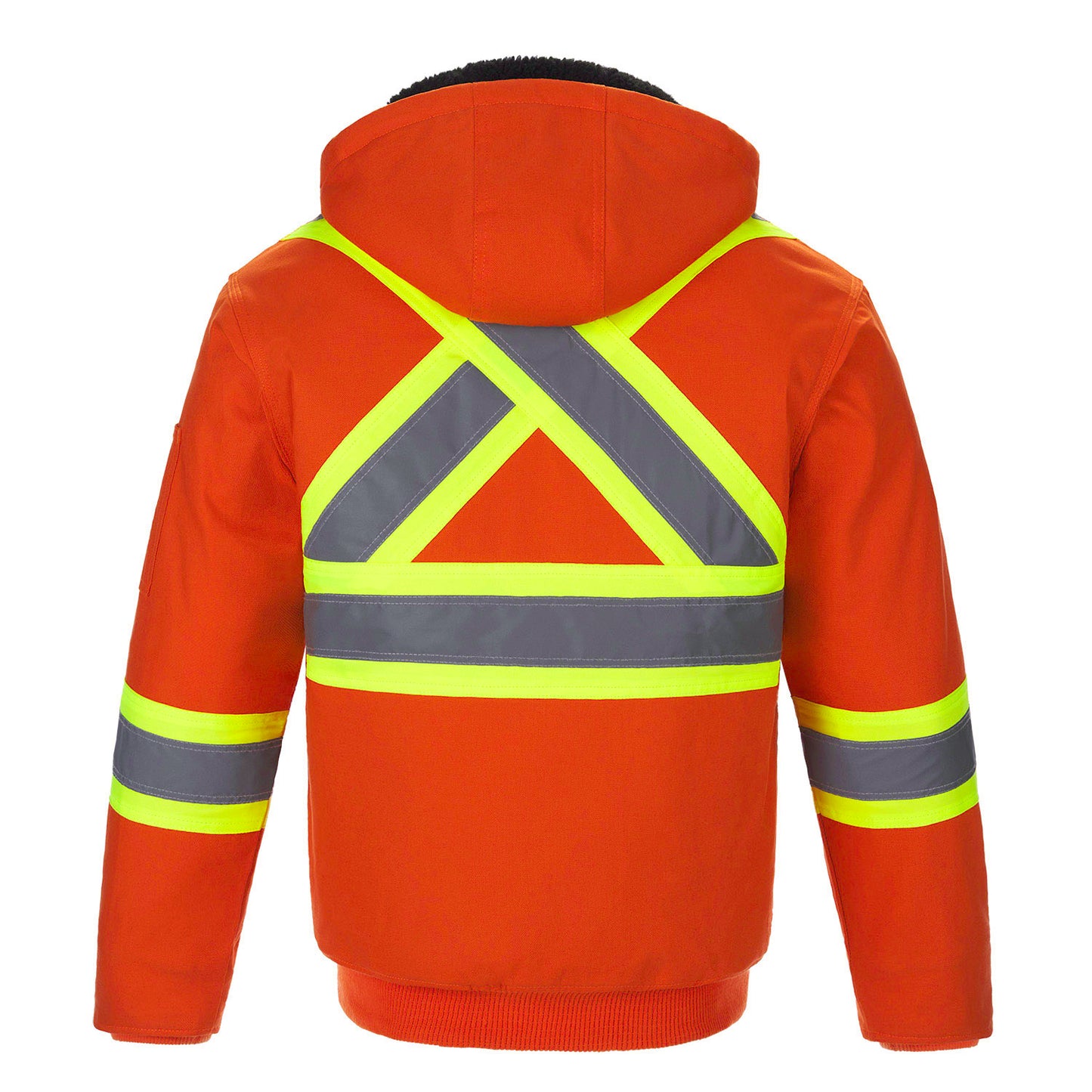 International – Hi-Vis Bomber Jacket with Sherpa Lining