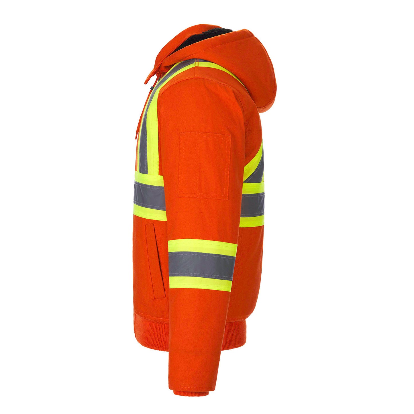 International – Hi-Vis Bomber Jacket with Sherpa Lining