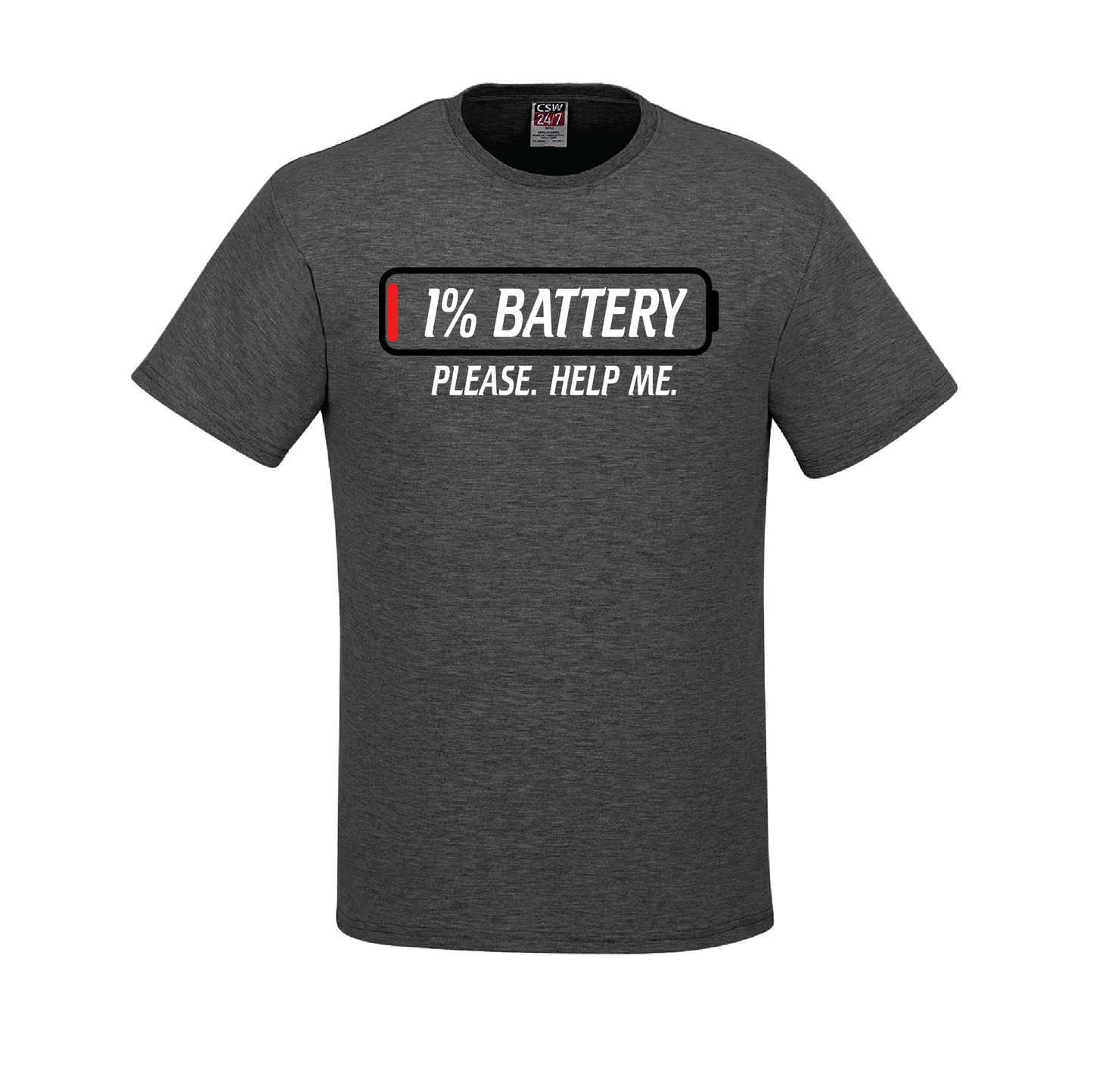 1% Battery- Help Me- T-Shirt