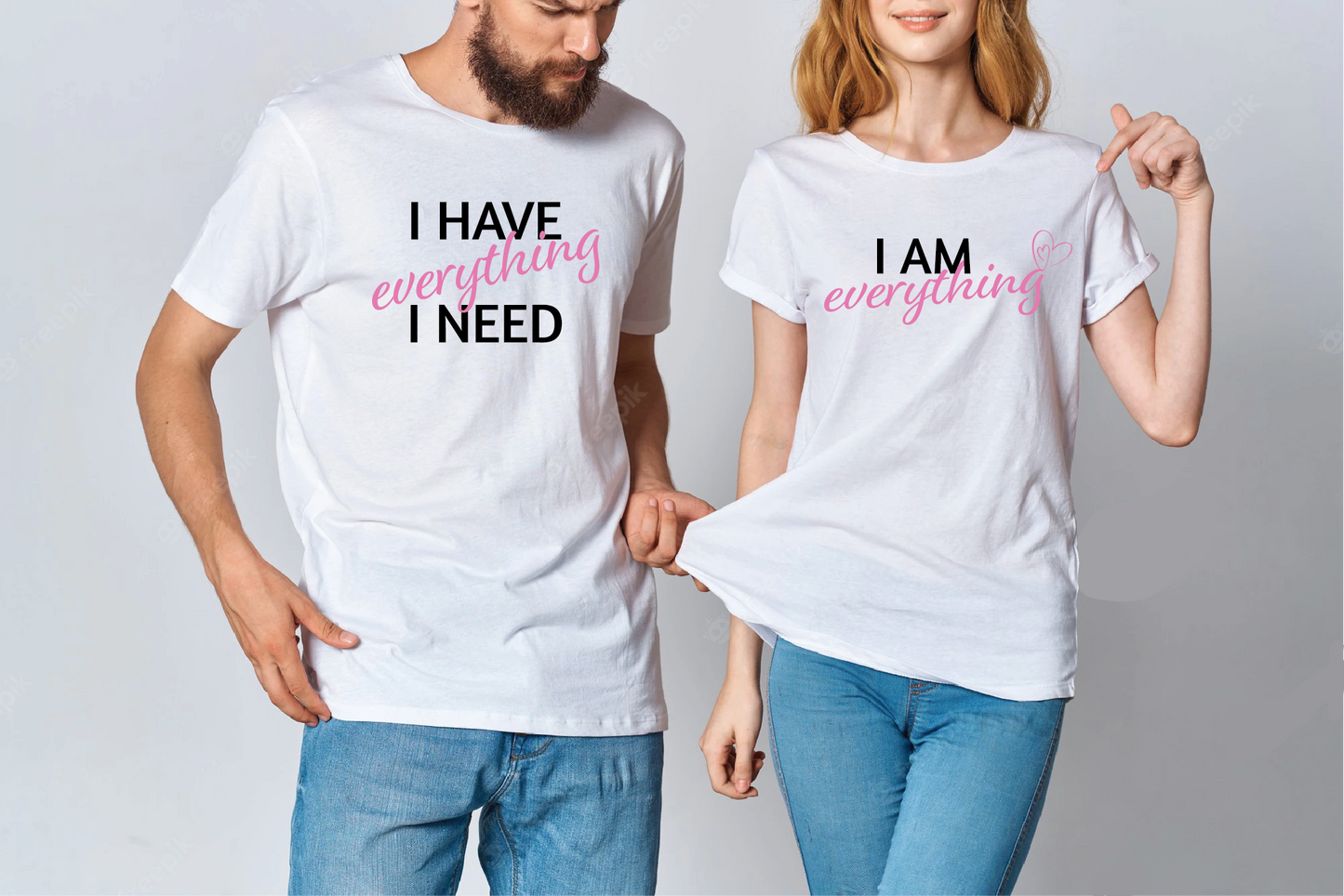 His & Her  T-Shirt Set