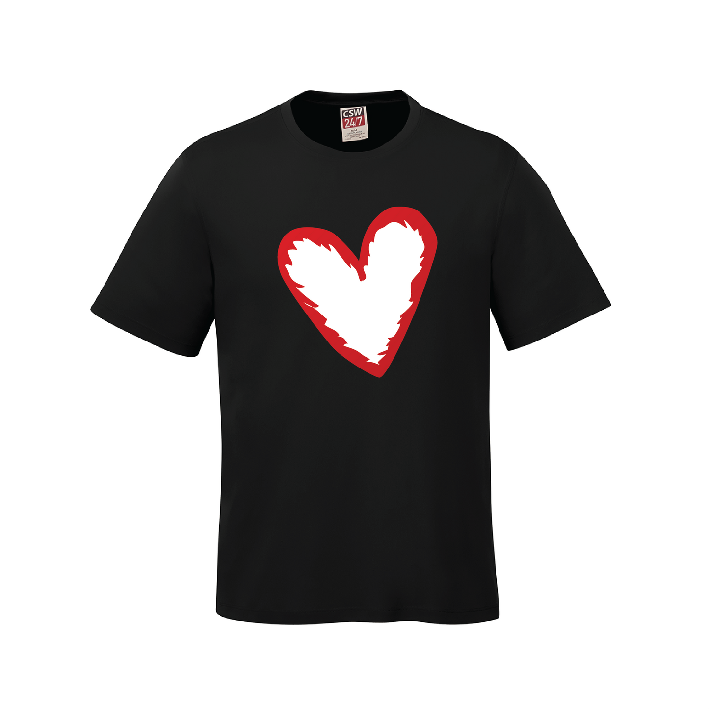 Red & White Heart T-Shirt